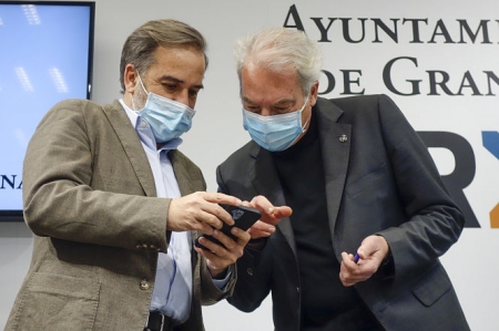 Jacobo Calvo y José ANtonio Huertas han repasado los asuntos de la junta de gobierno (JAVIER ALGARRA / AYUNTAMIENTO)