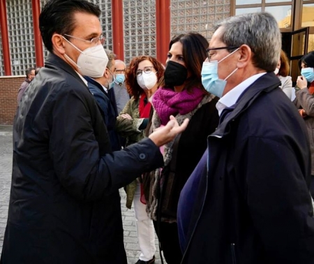Francisco Cuenca junto a José Entrena (PSOE) 