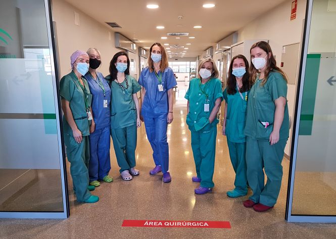 Equipo de cirugía ginecológica del Hospital San Cecilio (HUSC)