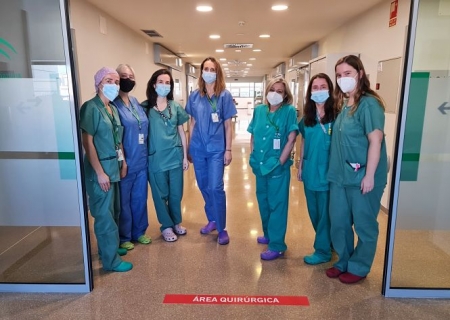 Equipo de cirugía ginecológica del Hospital San Cecilio (HUSC)