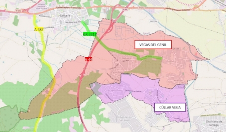 Proyecto de mejora en el enlace de Vegas del Genil-Cúllar Vega, en la A-44 (MITMA)