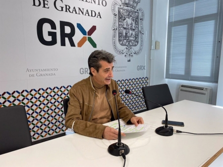 El portavoz de Unidas Podemos e Independientes en el Ayuntamiento de Granada, Antonio Cambril (UP)