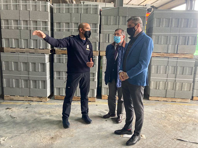 Imagen de la visita al Parque Norte de bomberos (PP)