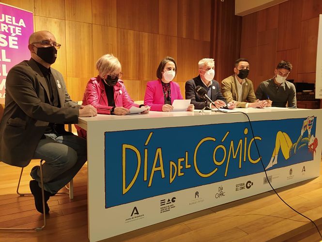 Presentación de la exposición que abrirá el Dia del Comic (JUNTA)