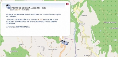 Aviso naranja en la provincia de Granada por nieve (EMERGENCIAS 112) Aviso naranja en la provincia de Granada por nieve (EMERGENCIAS 112)