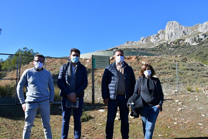 Imagen de la visita a una de las actuaciones (JUNTA)