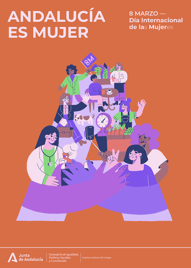 Cartel de la campaña `Andalucía es mujer`  (JUNTA)