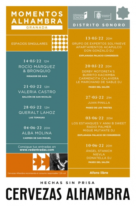 Programación de `Momentos Alhambra distrito sonoro` (AYTO. GRANADA)