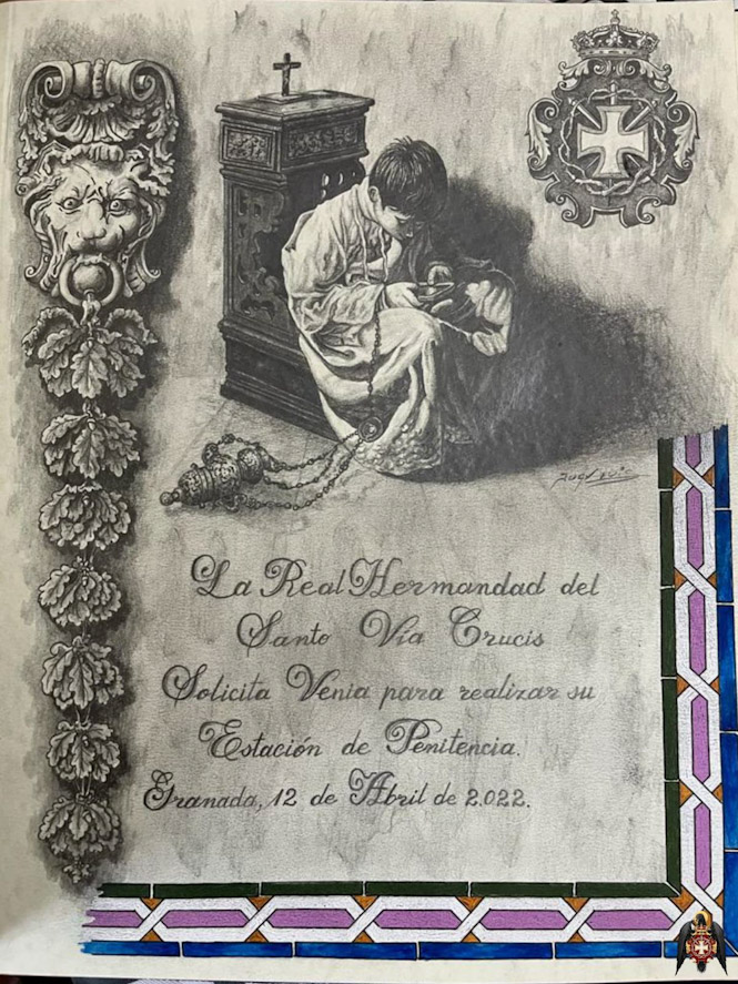 Venia de la hermandad del Vía Crucis (VIA CRUCIS GRANADA)