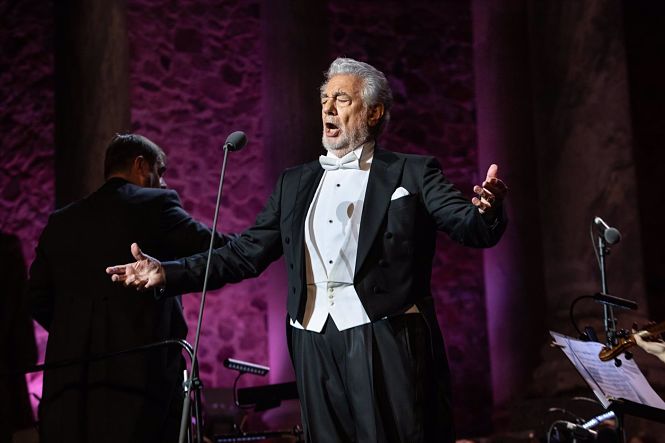 El tenor Plácido Domingo, durante un concierto (JORGE ARMESTAR / EUROPA PRESS)