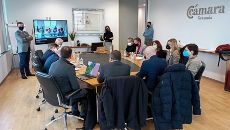 Imagen de la reunión con IBM (CÁMARA GRANADA)