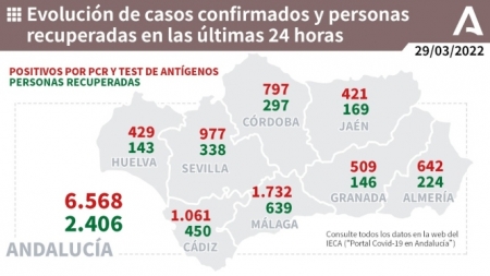 Evolución de la pandemia en Andalucía (JUNTA DE ANDALUCÍA)