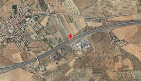 Punto en el que se ha producido el accidente entre dos camiones en la A-92 (112) 