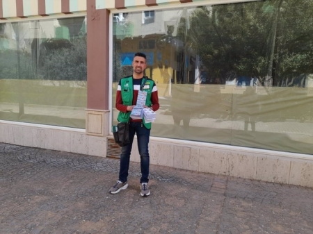 Javier Alberto Rodríguez, vendedor de la ONCE desde 2012. (ONCE)