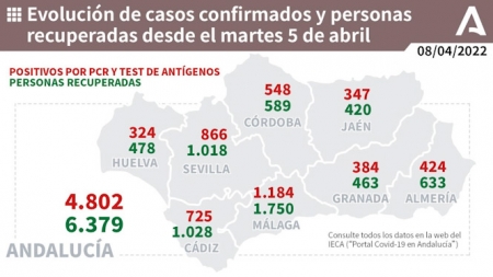 Evolución de la pandemia en Andalucia (JUNTA DE ANDALUCÍA)