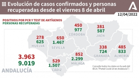 Evolución de la pandemia en Andalucia (JUNTA DE ANDALUCÍA)
