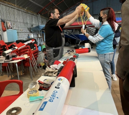 Participantes en el certamen de satélites (PARQUE DE LAS CIENCIAS) 