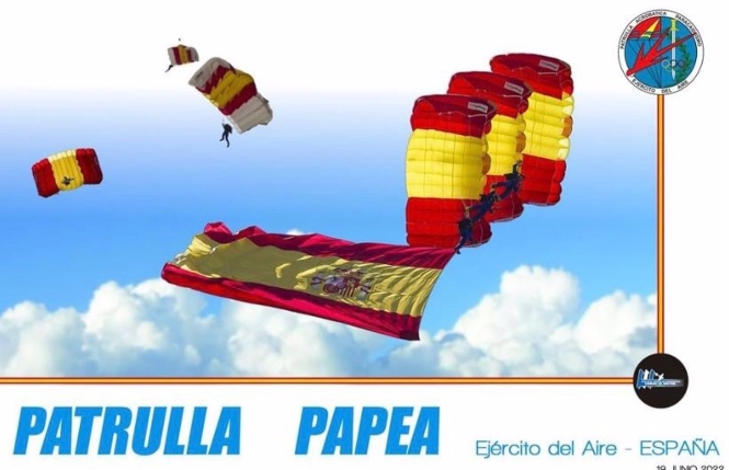 Imagen anunciadora de la Patrulla Papea en el Air Show de Motril (AIR SHOW DE MOTRIL) 