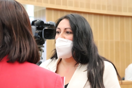 La Diputada Provincial de Unidas Podemos,  Alejandra Durán (UNIDAS PODEMOS)