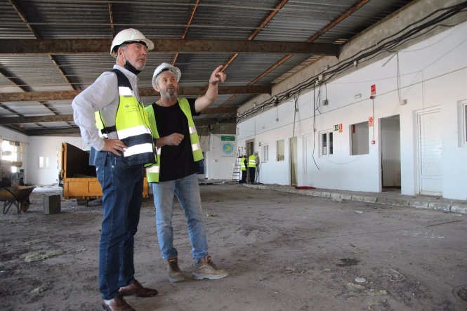 Visita de las obras de modernización de la lonja pesquera del puerto de Motril (PUERTO DE MOTRIL)