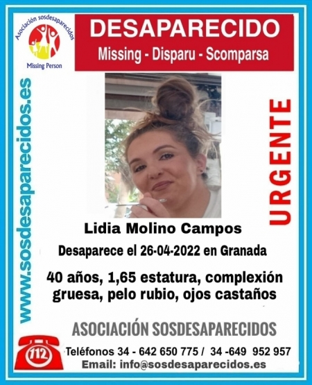 Mujer desaparecida en el Zaidín (SOS DESAPARECIDOS) 