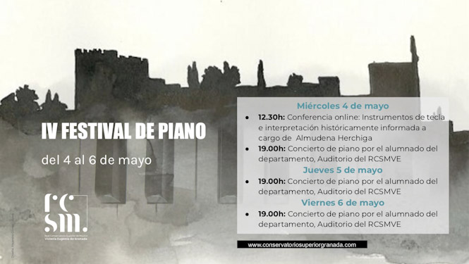 Programación del IV Festival de Piano