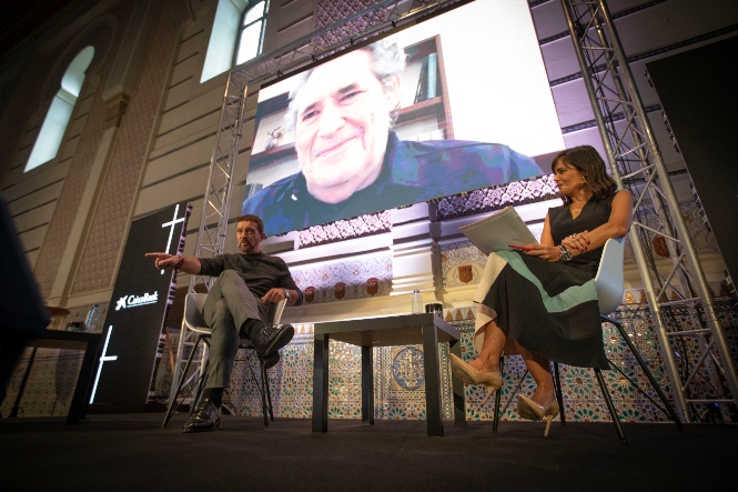 Antonio Banderas y Miguel Ríos en el sexto foro `Granada Conectada` `(GRANADA CONECTADA) 