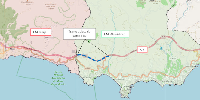 Ubicación del tramo objeto de actuación (SUBDELEGACIÓN)