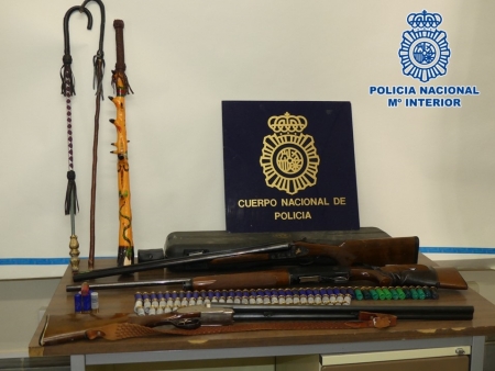 Armas incautadas (POLICIA NACIONAL)
