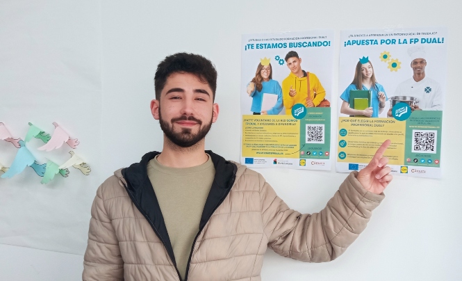 Vicente Malagón, el joven granadino que se ha integrado en la red de embajadores de la FP Dual (CÁMARA GRANADA)