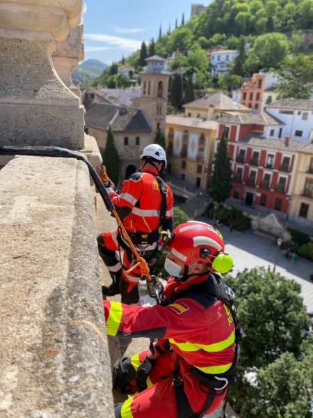 Simulacro realziado en la real Chancilleria (SUBDELEGACIÓN)