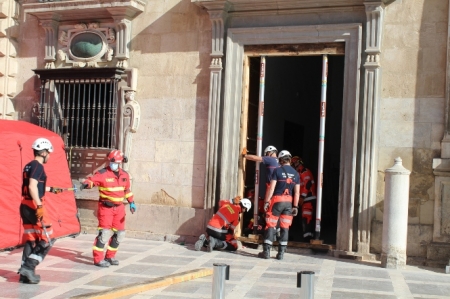 Simulacro realziado en la real Chancilleria (SUBDELEGACIÓN)