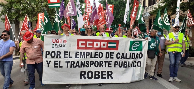 Imagen de la manifestación (CCOO(