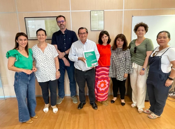 Imagen de la visita a la Escuela de Andaluza de Salud Pública (PSOE) 