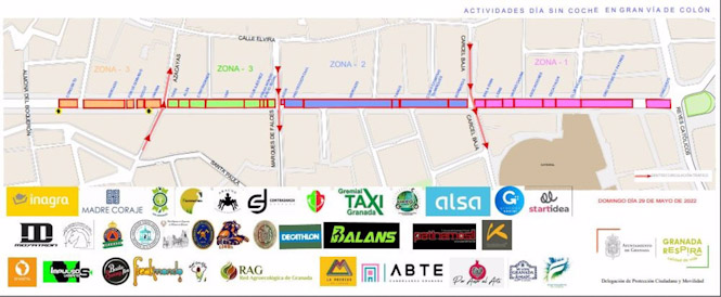 Actividades del día sin coche en Gran Vía. (AYUNTAMIENTO DE GRANADA)