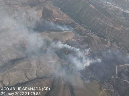Lugar donde se ha producido el incendio (INFOCA)