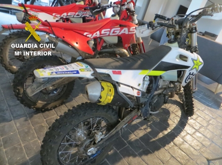 Imagen de las motocicletas robadas (GUARDIA CIVIL)