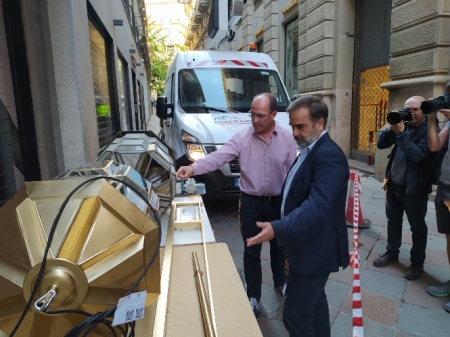 Imagen de las nuevas luminarias (JAVIER ALGARRA / AYUNTAMIENTO)