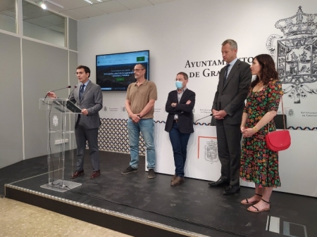 Francisco Cuenca, Jordi Juanós, Miguel Ángel Fernández Madrid, Caspar Berendsen y Celia Muñoz (AYUNTAMIENTO) 