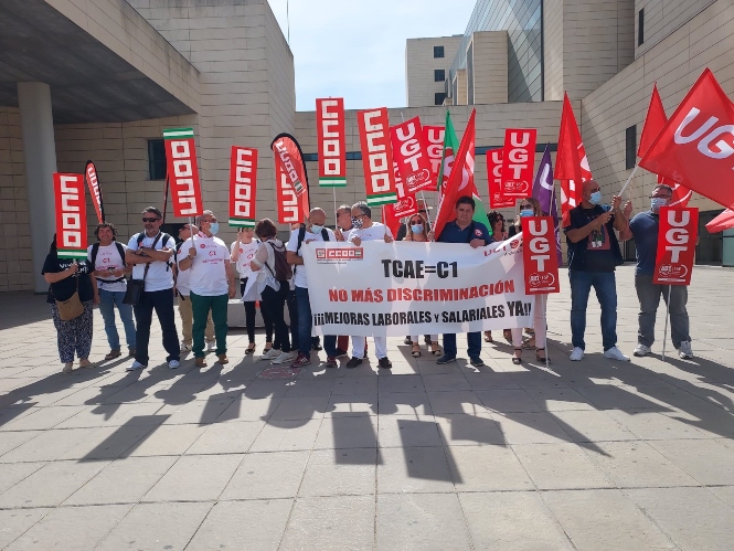 Imagen de la concentración (CCOO)
