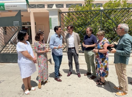 Visita de Salvador Illa al Centro de Salud de Cartuja (PSOE) 