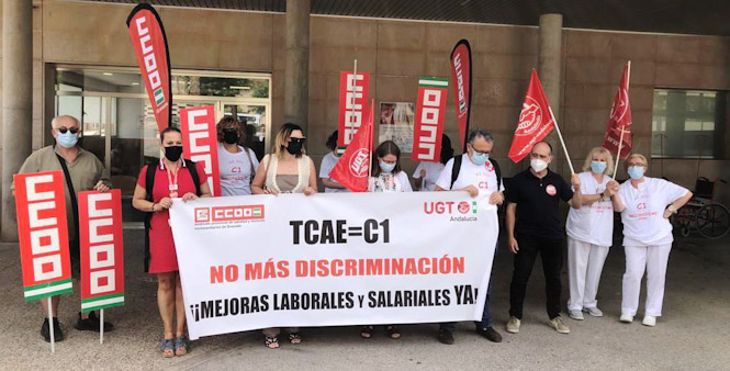 Imagen de la concentración (CCOO)