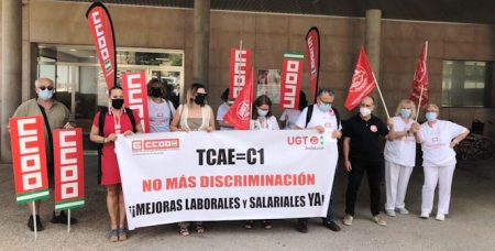 Imagen de la concentración (CCOO)