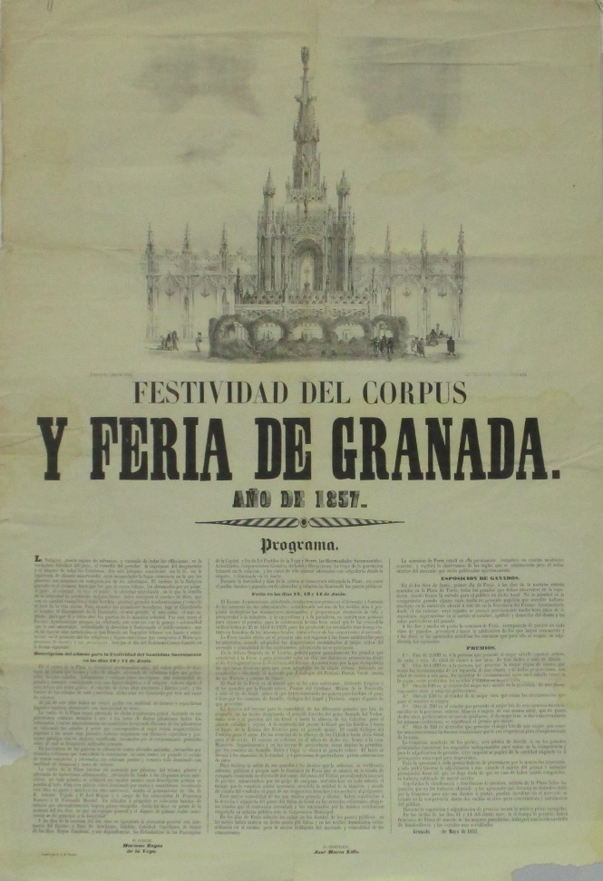 Uno de los carteles del corpus (AYTO. GRANADA)