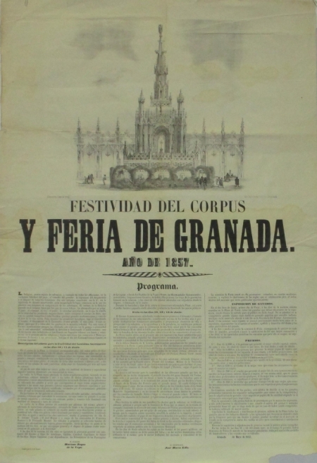 Uno de los carteles del corpus (AYTO. GRANADA)