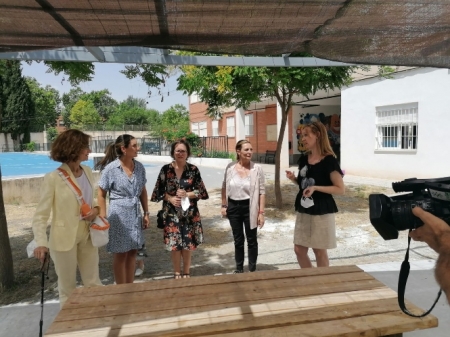 Imagen de la visita al IES La Paz (CIUDADANOS) 