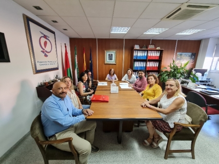 Imagen de la reunión (FEDERACIÓN DE COMERCIO)