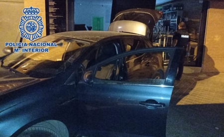 Vehículo con que se realizó el alunizaje (POLICÍA NACIONAL)