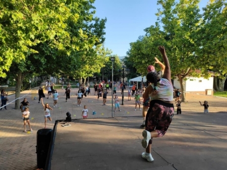 master class de zumba en Otura el año pasado (AYTO. OTURA)