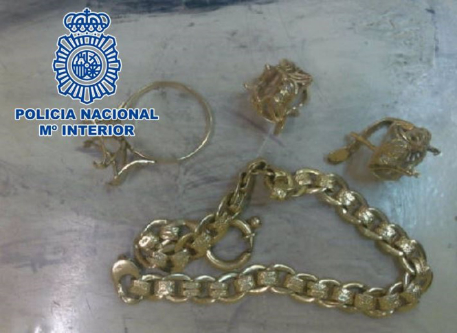 Joyas recuperadas por la Policía Nacional (POLICÍA NACIONAL) 
